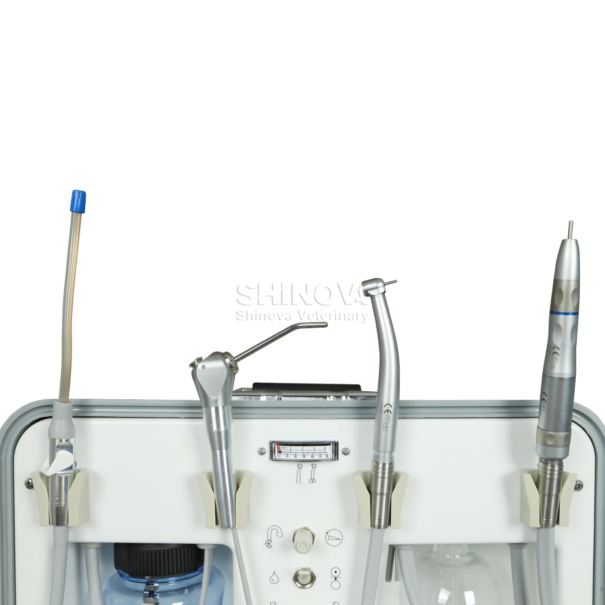 Unit Gigi Hewan Portabel Termasuk handpiece kecepatan Tinggi dan Rendah