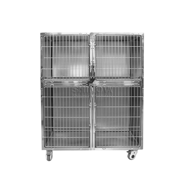 Kandang anjing gaya kering stainless steel stainless steel