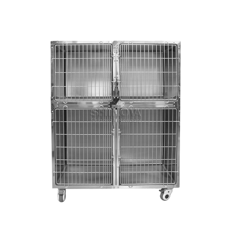 Kandang anjing gaya kering stainless steel stainless steel