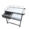 Troli medis stainless steel dengan laci