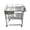Troli medis stainless steel dengan laci
