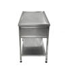 Meja penimbangan hewan peliharaan stainless steel