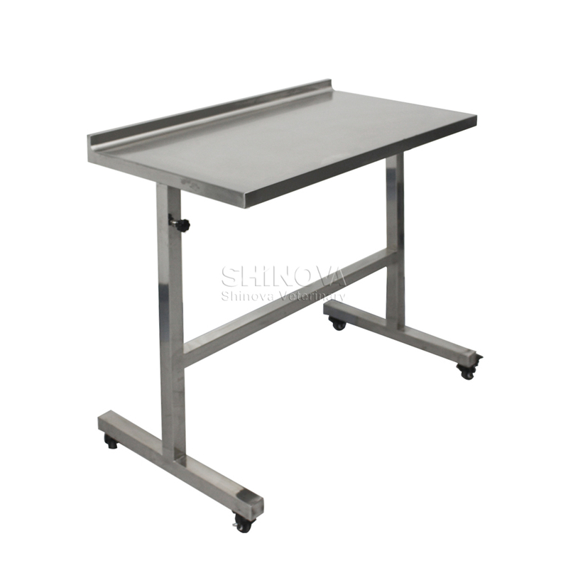 Tinggi stainless steel yang dapat disesuaikan dengan troli bedah