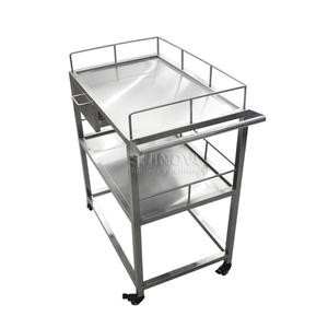 Troli medis stainless steel dengan laci