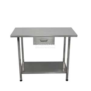 Meja perlakuan stainless steel dengan laci