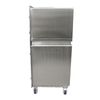 Kandang anjing stainless steel modular (dengan soket daya)