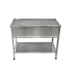 Meja penimbangan hewan peliharaan stainless steel